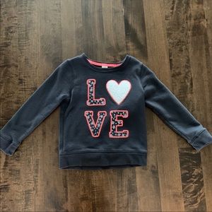 Oshkosh B’gosh girls “LOVE” sweatshirt